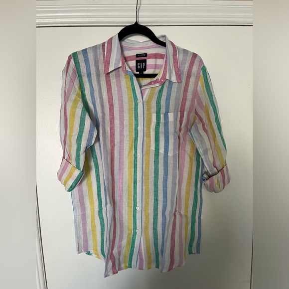 Gap linen boyfriend shirt - Picture 2 of 4